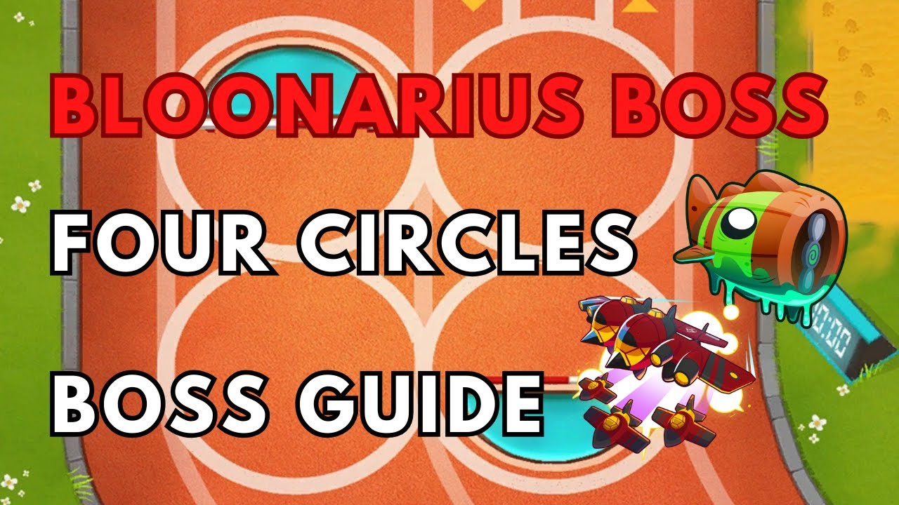 BTD6 BLOONARIUS | NO POWERS | BOSS TUTORIAL | FOUR CIRCLES