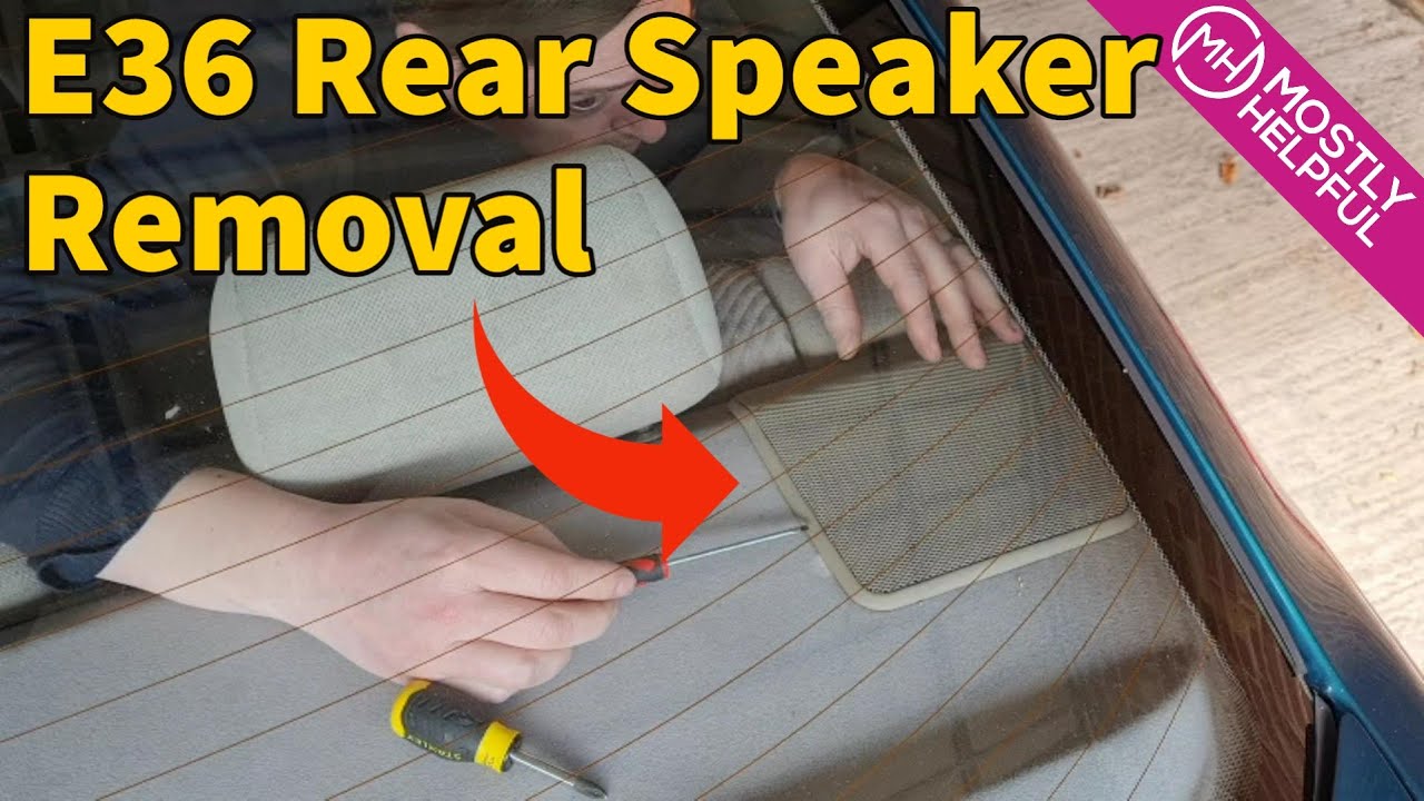 BMW 325i (E36) - Rear Speaker and Grill Removal.