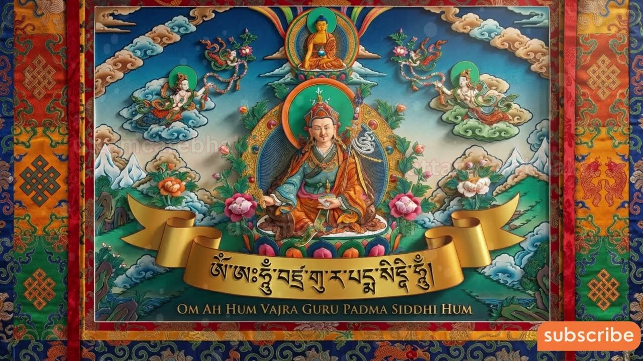 🪷 Lotus of Compassion | Om Vajra Guru Padma Siddhi Hum | 108 Chants | Guru Rinpoche