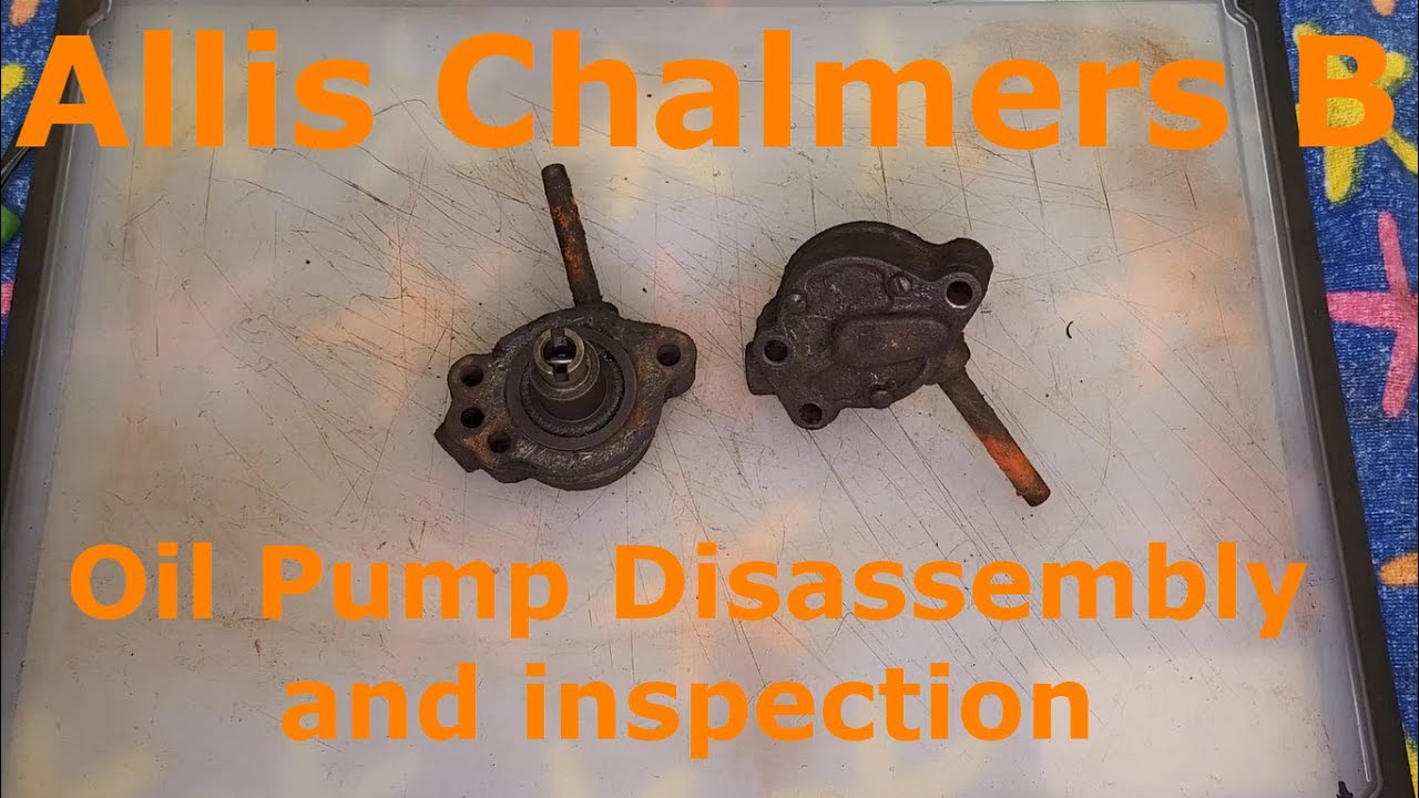 Разборка масляного насоса двигателя Allis Chalmers B 1953 года