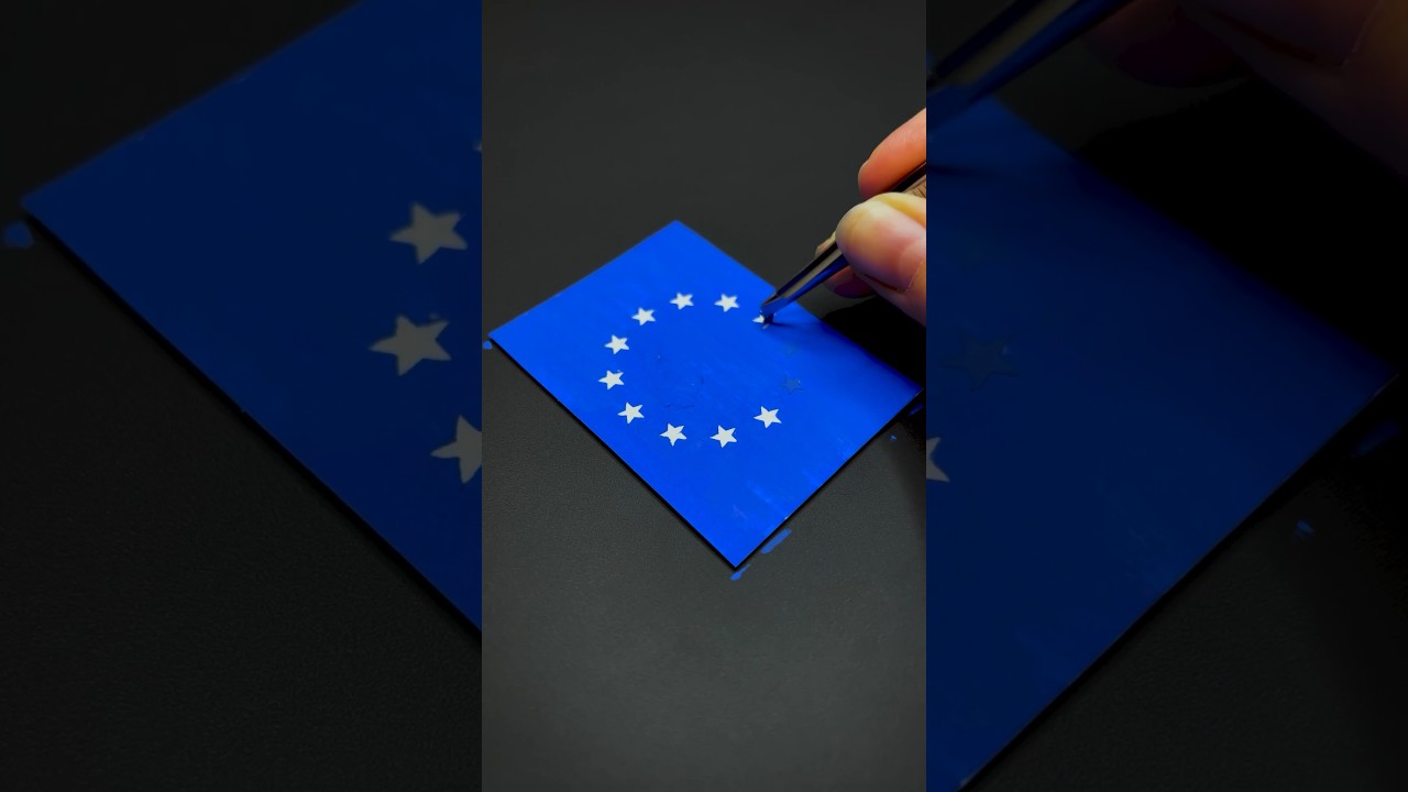 Drawing the flag of European Union 🇪🇺 What&rsquo;s next? #art #creative #painting #eu