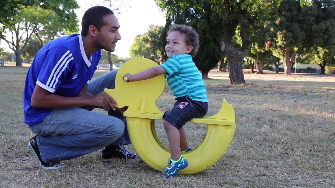 Make a tyre see saw