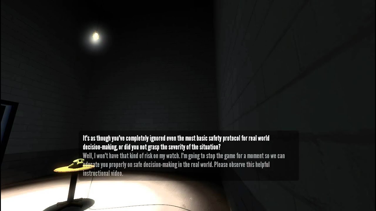 [HD] Stanley Parable Unplugging the Phone. [Captions]