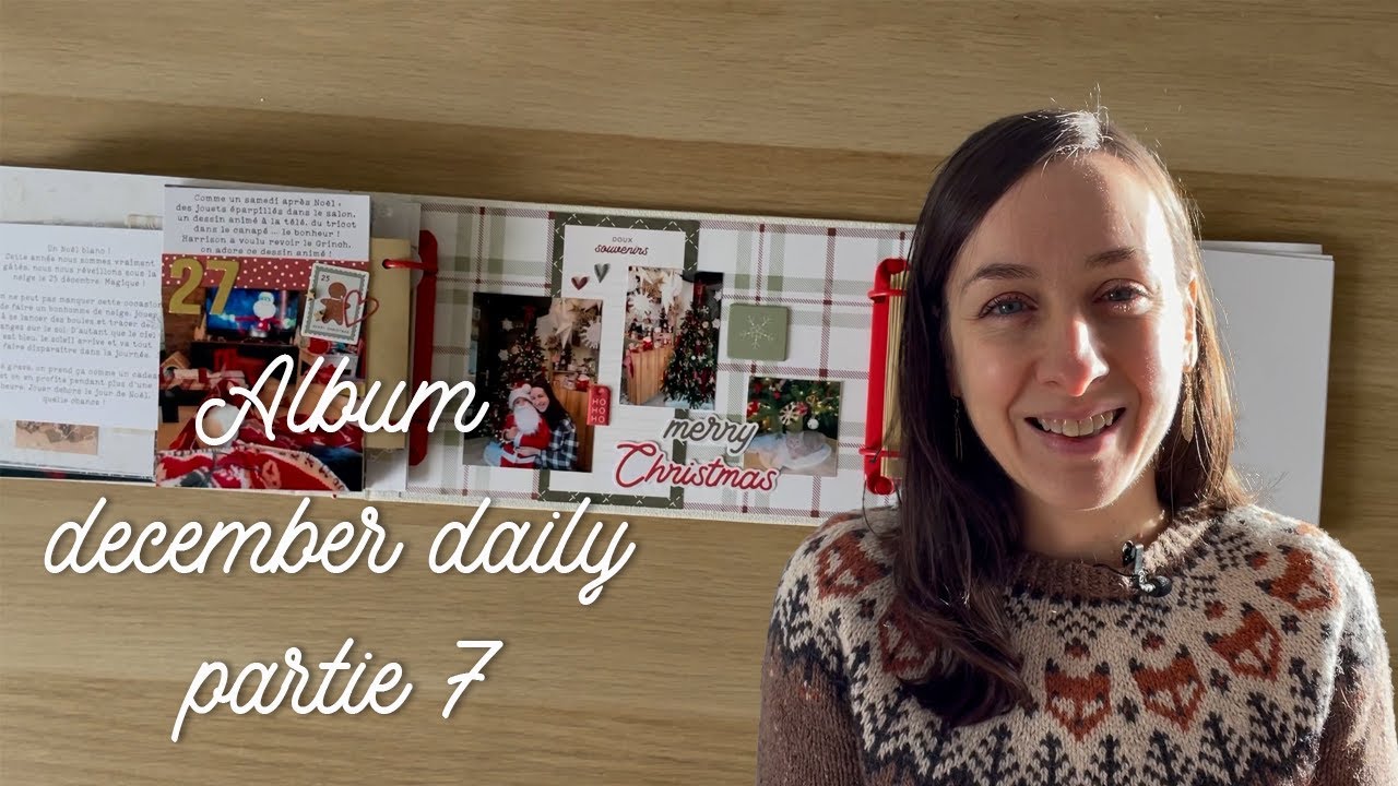 SCRAPBOOKING atelier en ligne December daily partie 7