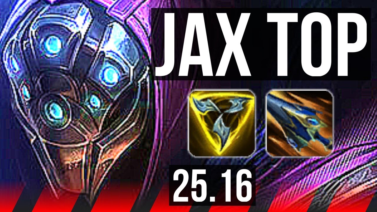 JAX vs YONE (TOP) | 7 solo kills, 7/1/2 | KR Master | 25.16