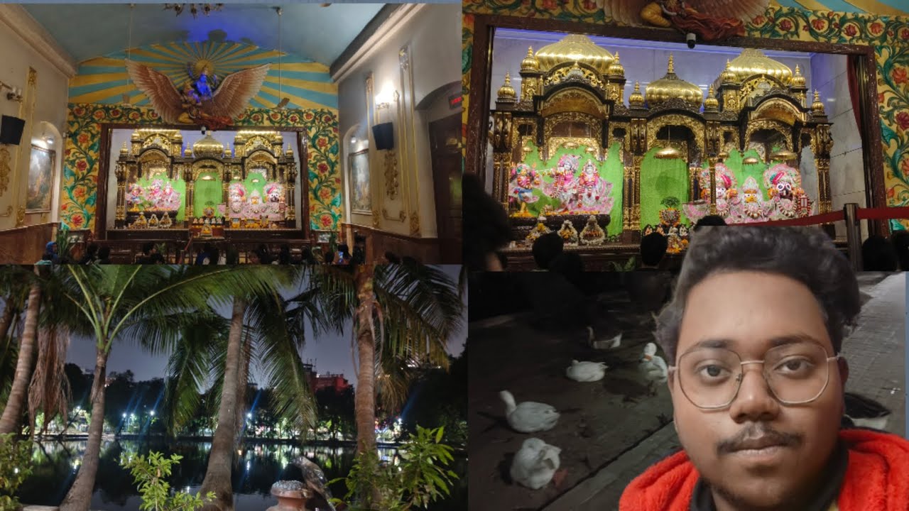 Visiting Iskon temple in rabidra sadan 