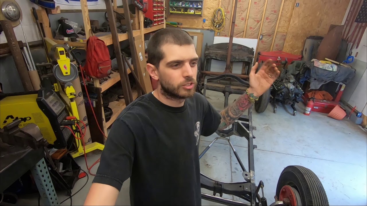 Welding In The Crossmember On The Traditional Ford Hot Rod!