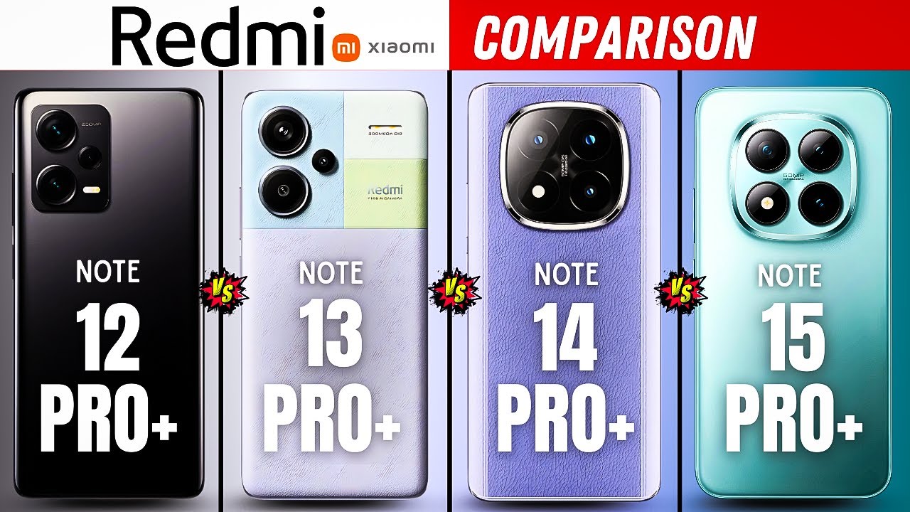 Redmi Note 15 Pro Plus vs 14 Pro Plus vs 13 Pro Plus vs 12 Pro Plus - Which is Best?