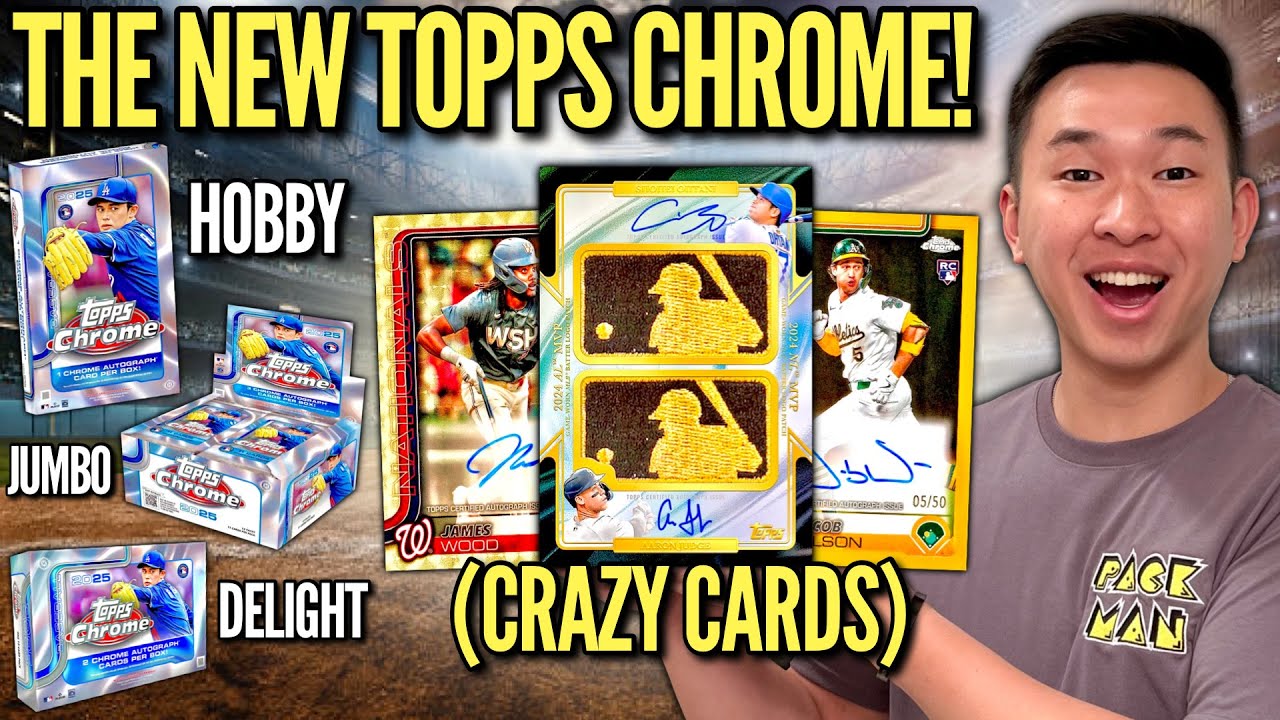 THE NEW TOPPS CHROME ⚾️ HAS LANDED! 😱🔥 2025 Topps Chrome Baseball Hobby, Jumbo, & Delight Box Review