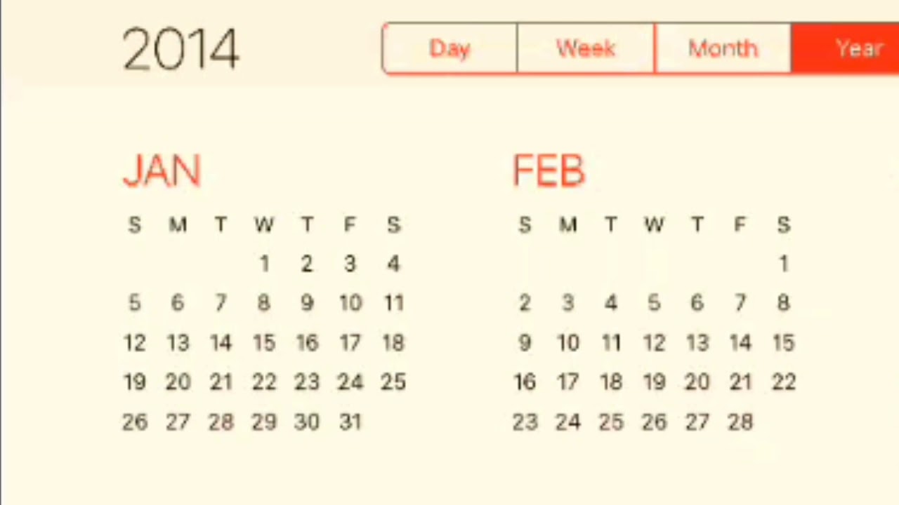 2014 Calendar