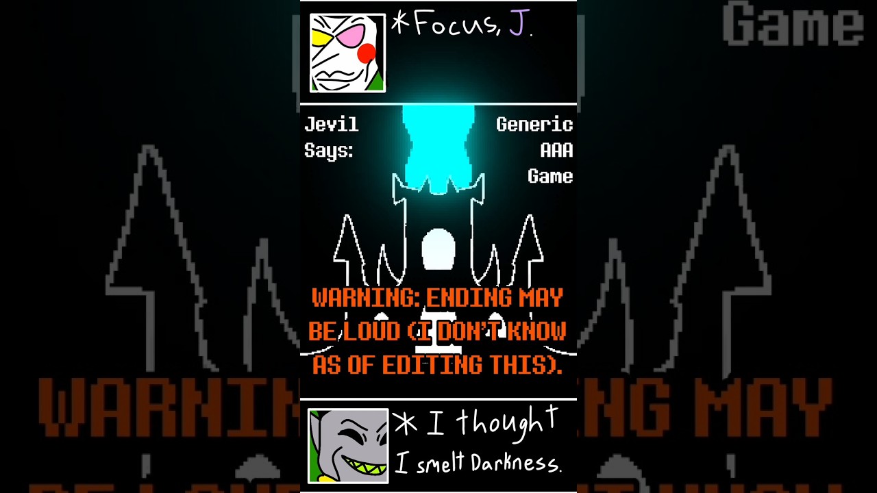Jevil in a Generic AAA Game #jevil #deltarune #shorts #funny #voiceeffects #jevilsays #subscribe