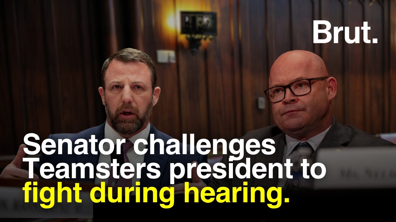 Sen. Markwayne Mullin challenges a man to fight during Senate hearing.