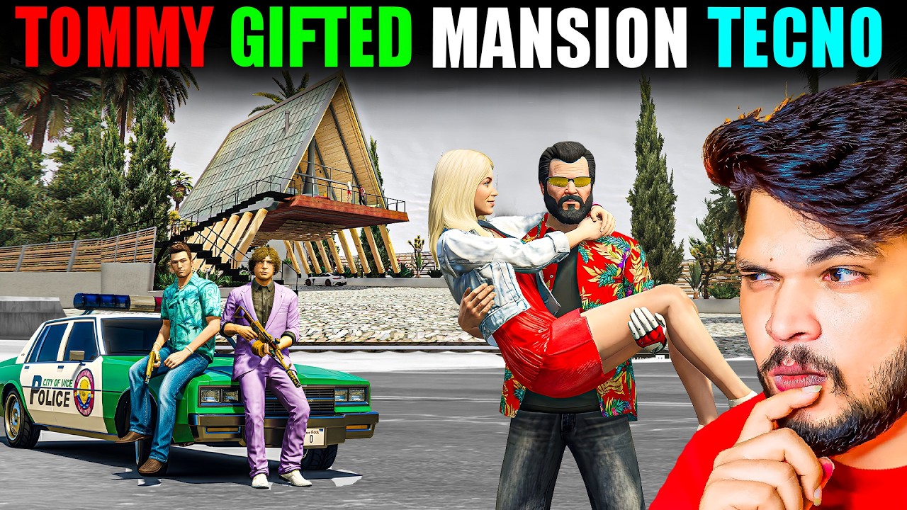 Tommy Vercetti Gifts a $200 Million Mansion to Techno Gamerz in Los Santos 😱🔥 | GTA 5