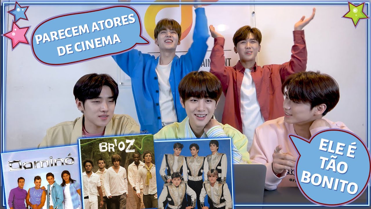 GRUPO DE KPOP REAGE A BOYBANDS BRASILEIRAS (COM DONGKIZ)