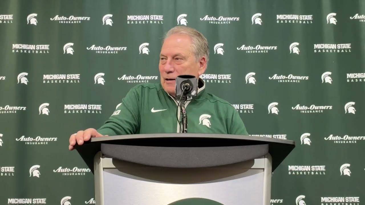 MSU Head Coach Tom Izzo Postgame Press Conference vs Northwestern￼
