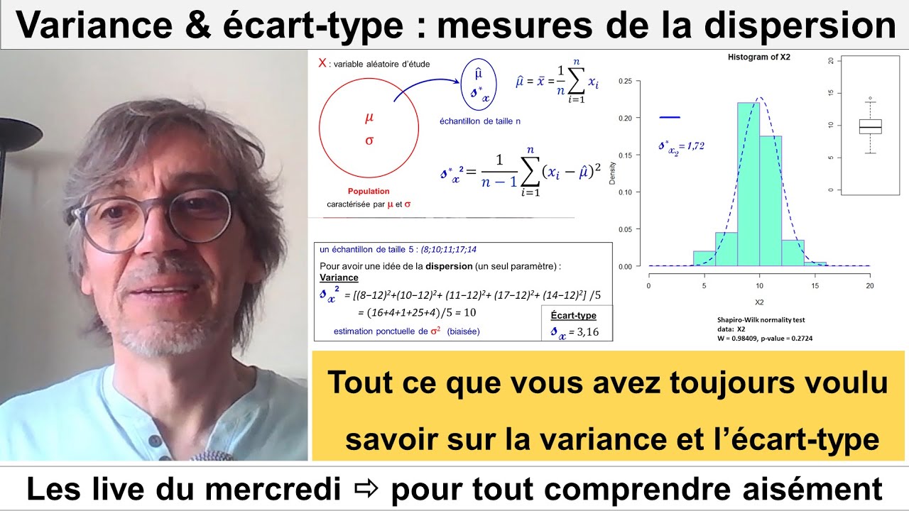 Variance et écart-type, deux mesures de la dispersion