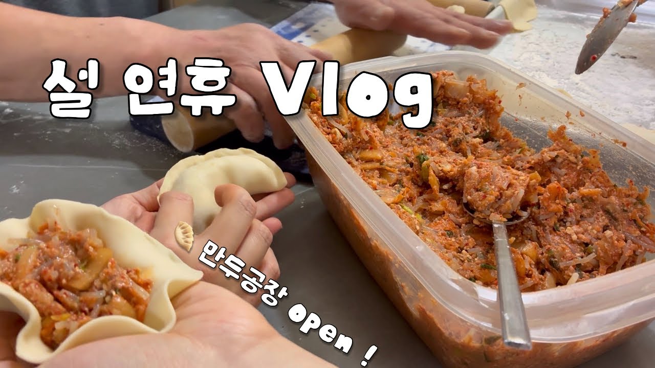 [일상 Vlog] 설날이라 부르고 만두 먹는 날이라 쓴다🥟 | 출근 일주일만에 갖는 설 연휴