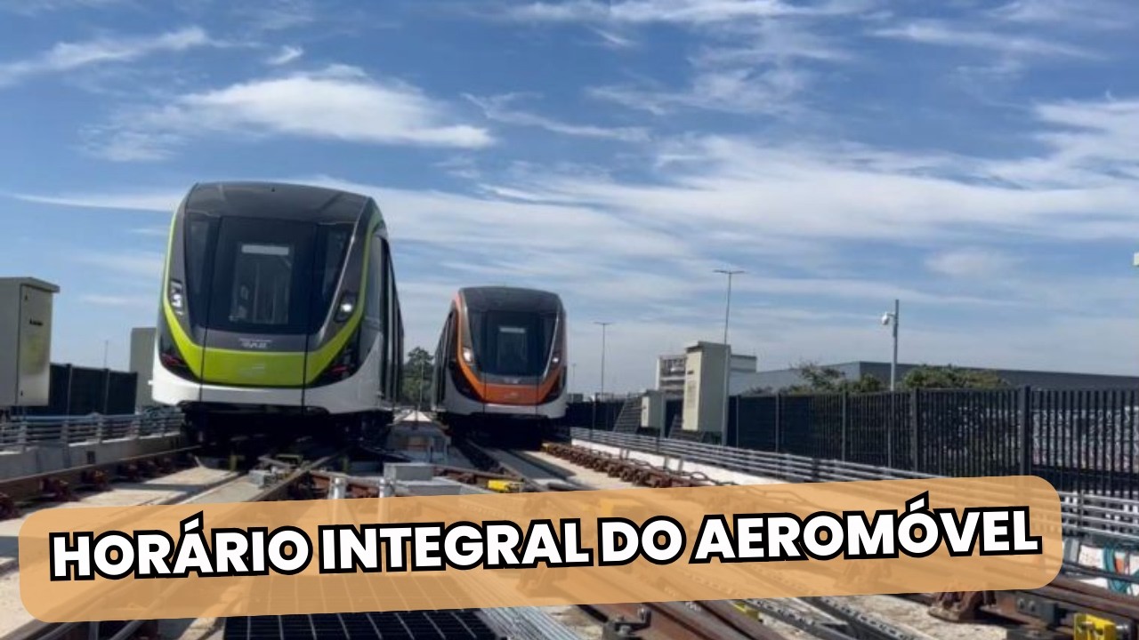 QUANDO O AEROMÓVEL VAI OPERAR EM HORÁRIO INTEGRAL