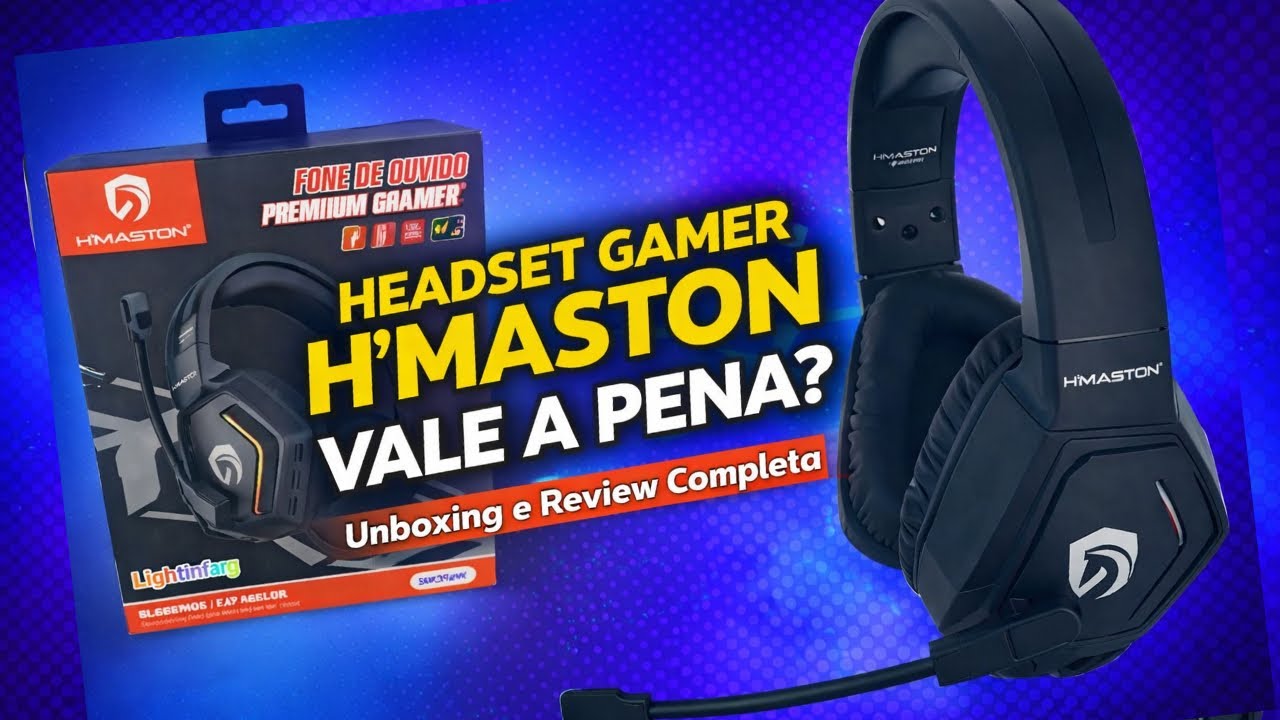 Headset Gamer H’MASTO Vale a Pena? | Unboxing + Review Completa