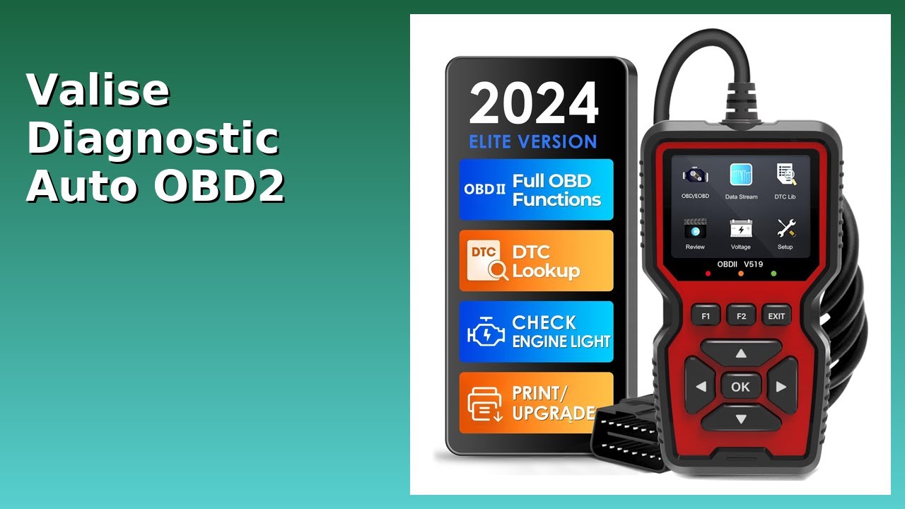 AVIS (2026): Valise Diagnostic Auto OBD2 V519. D&Eacute;TAILS ESSENTIELS