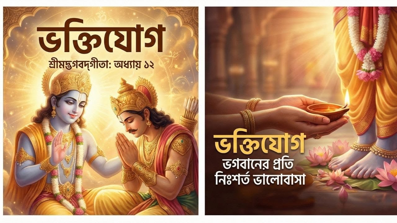 শ্রীমদ্ভগবদ্গীতা ভক্তিযোগ ঈশ্বর লাভের সবচেয়ে মধুর ও সহজ পথ। দ্বাদশ অধ্যায় পার্ট ২