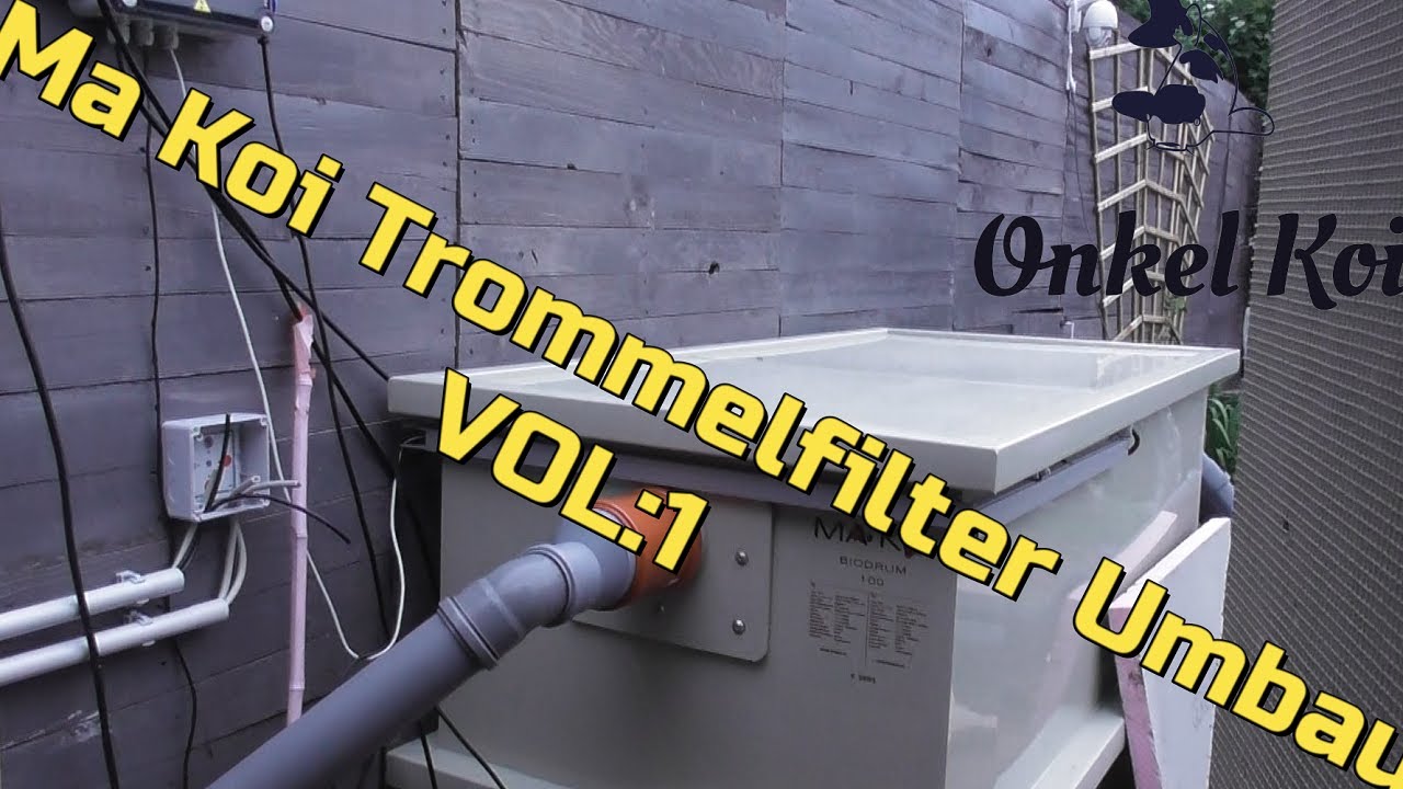 Umbau auf Ma Koi Trommelfilter Bio Drum 100 !