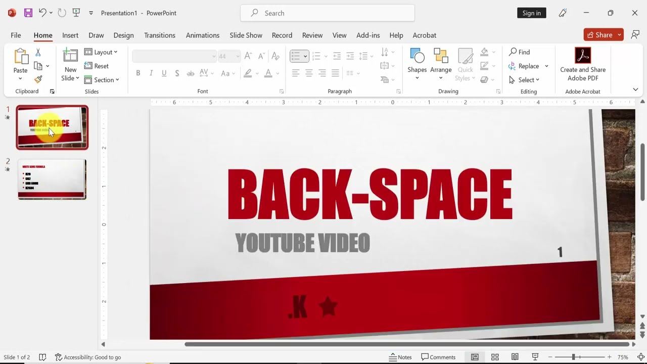 How to remove superscript in PowerPoint mac