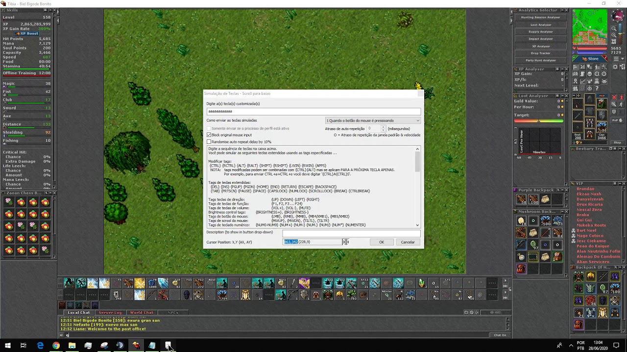 COMO PEGAR LOOT NO TIBIA COM XMOUSE BUTTON (MACRO)2023
