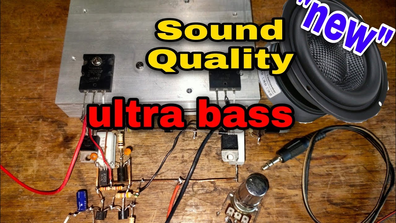 how to make ultra bass DIY amplifier 100watts | paano gumawa Ng  malakas na Ampli