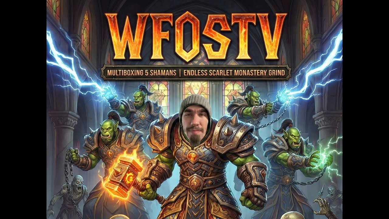 Rank 1 Manual Multiboxing – 5 SHAMANS | Classic WoW TBC