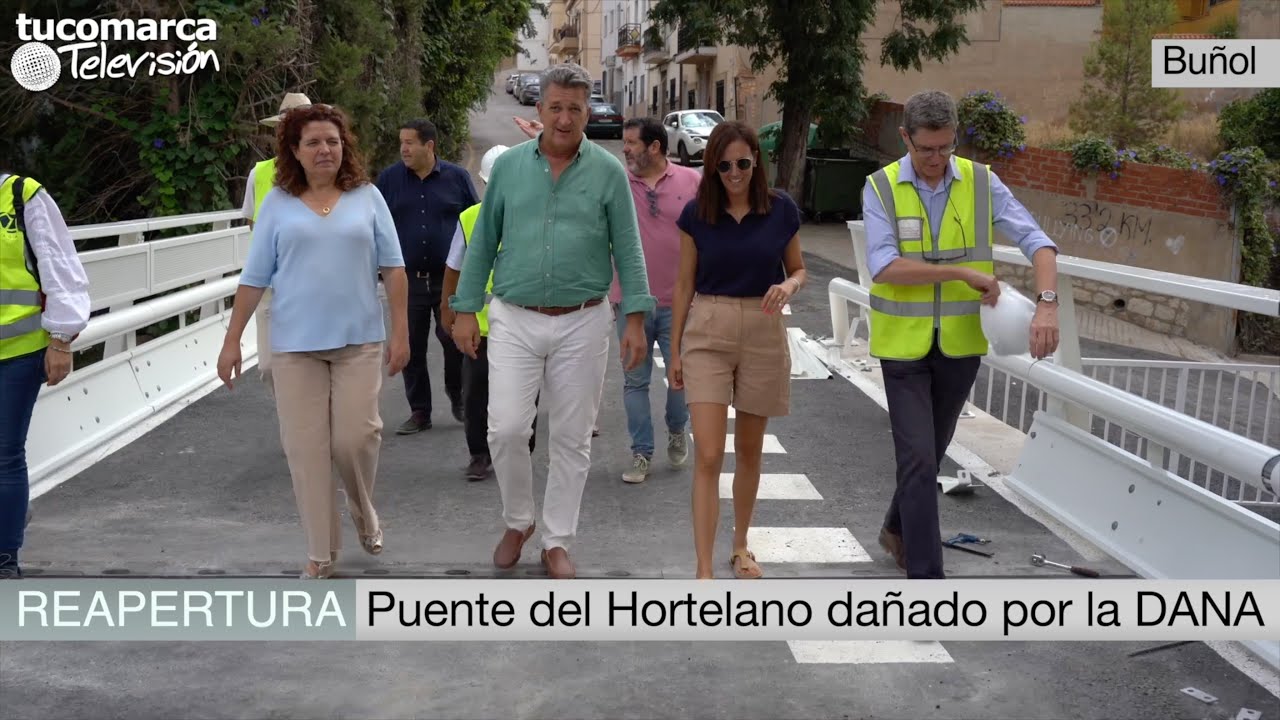 Vídeo: Buñol pide ayuda a la Generalitat para reparar los accesos al reabierto puente del Hortelano