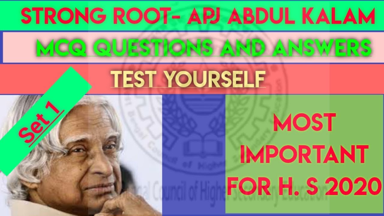 H.S English Suggestion 2020.Strong Root .MCQ Questions Answers..Set- 1.Cheek Your Preparation.