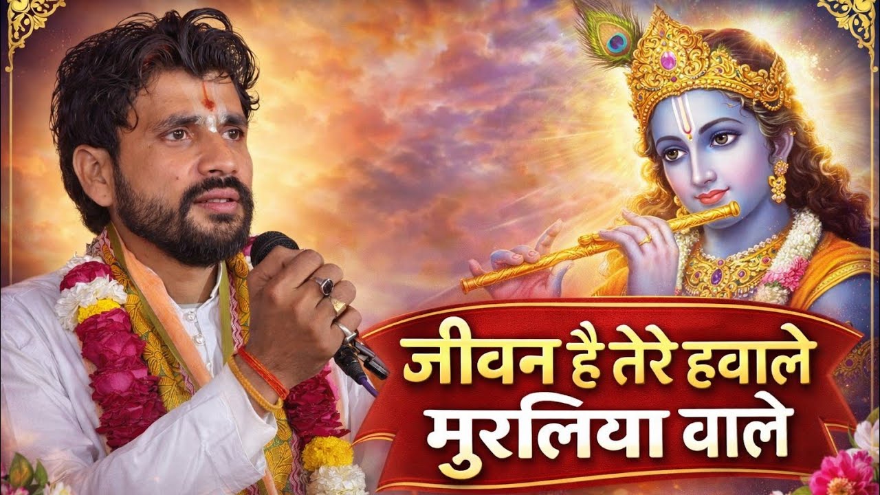 जीवन है तेरे हवाले मुरलिया वाले।jeevan hai tere hawale muraliya wale।krishan bhajan।