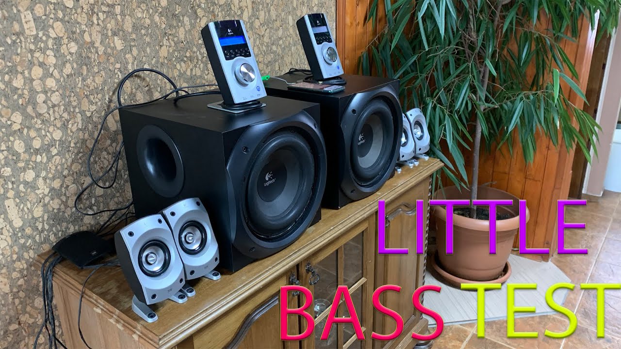 2xLogitech z5500 LITTLE BASS TEST[4k]
