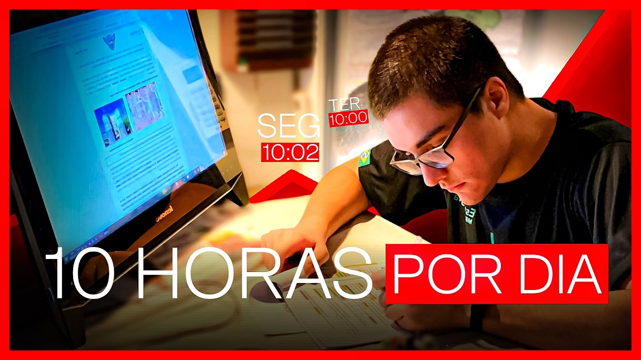 Como estudo 10h por dia (sem ficar maluco) | Estudo para Concursos e Vestibulares | Nicolas Lazaroto