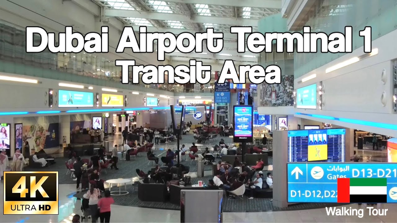 [4K] 🇦🇪 DUBAI AIRPORT TERMINAL 1 #dxb #dubai #dubaiairport #uae #airport