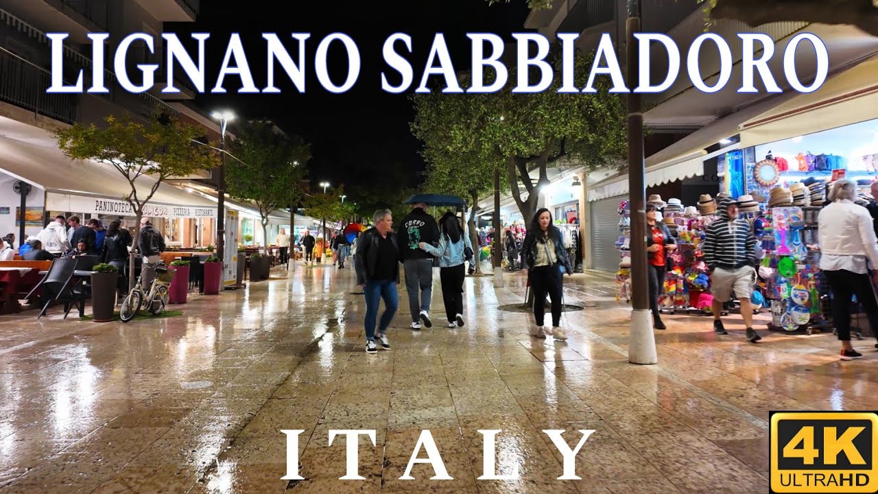 Lignano Sabbiadoro, Italy 🇮🇹 City Center, 2025 Walking Tour 4K UHD