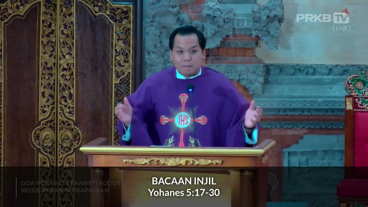 Bacaan Injil dan renungan hari ini 18 Maret 2026 - Yohanes 5:17-30
