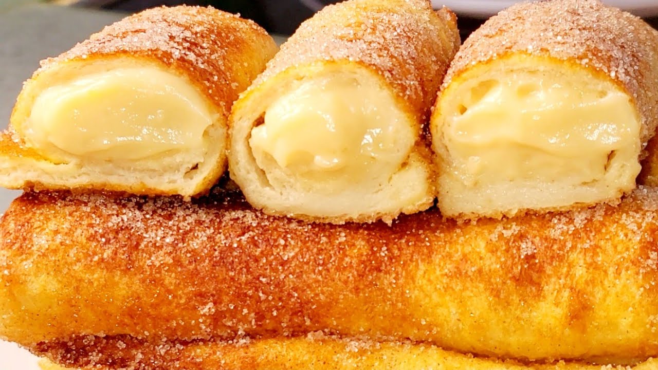 ‼️TORRIJAS CREMOSAS EN 10 MINUTOS‼️SIN FREÍR, SIN ACEITE, SÓLO 1 HUEVO👌JUGOSAS Y DELICIOSAS😋