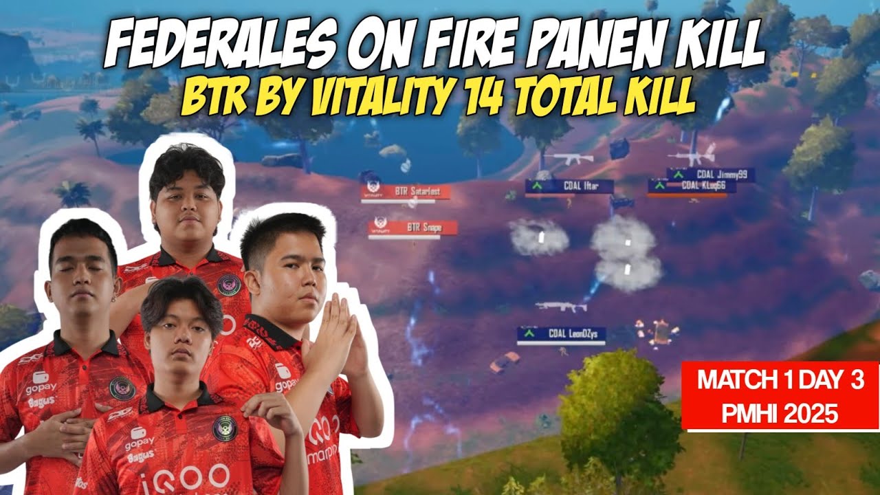 14 KILL! BTR BY VITALITY MENGAMUK | MATCH 1 DAY 3 PMHI 2025 GRAND FINAL