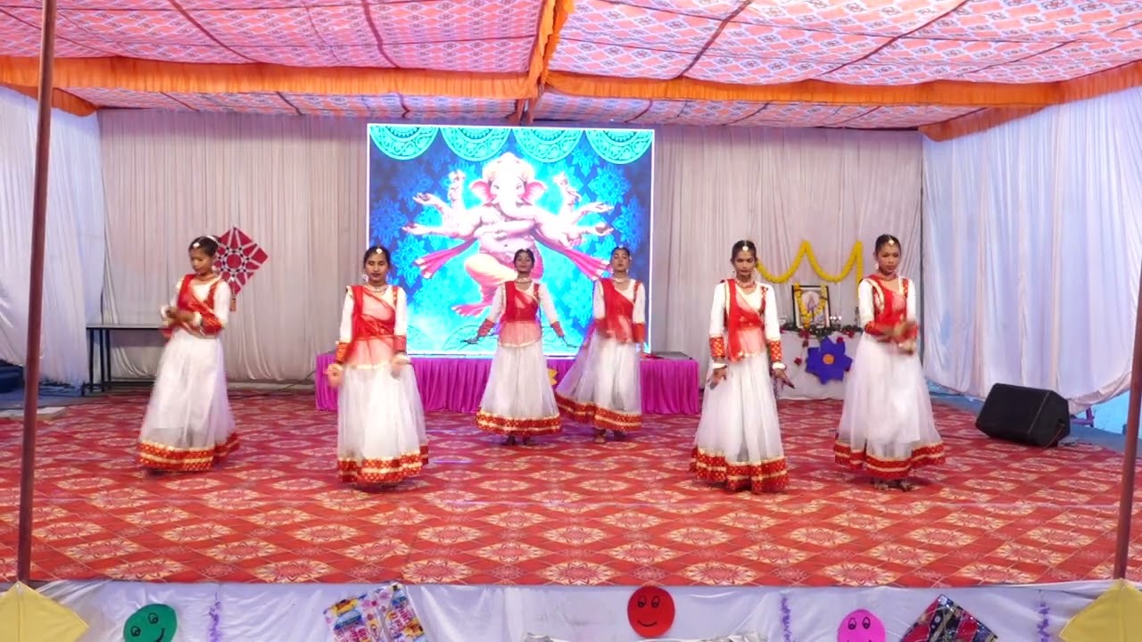 Ganesh vandana Performance ✨🤩# 3rd annualfunction #2025-26 #dancevideo #dance #SVVIS #annualfunction