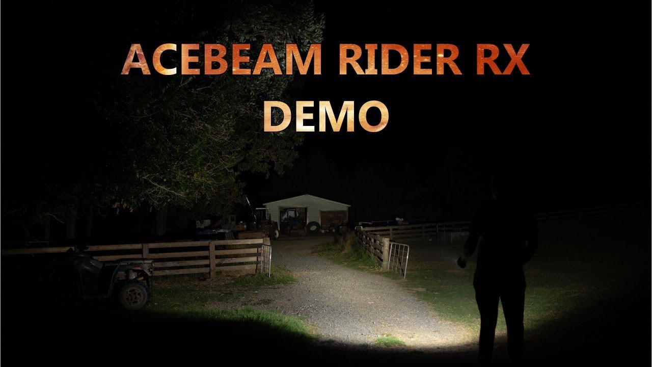 Acebeam Rider RX Demo, EDC, Fidget with Night Footage