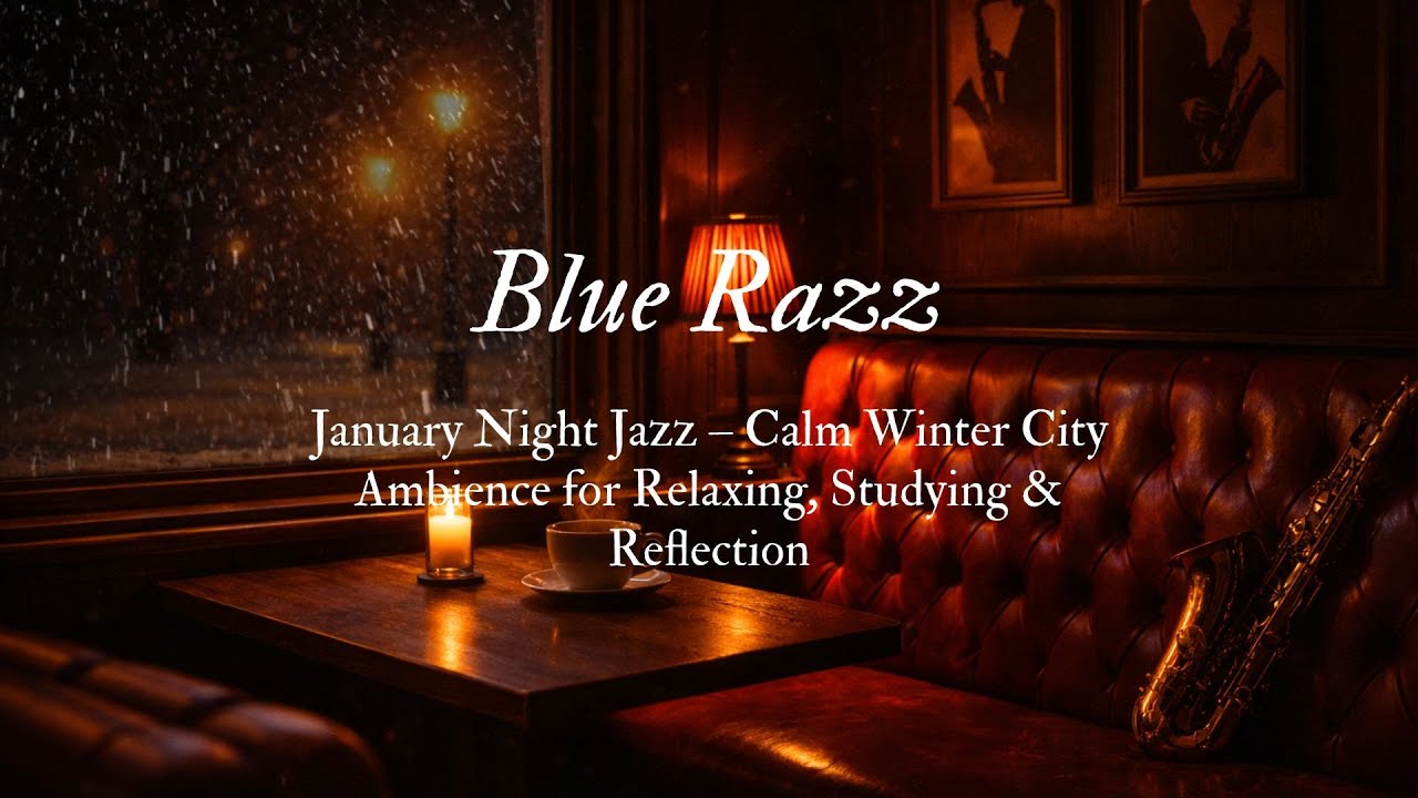 January Night Jazz – Calm Winter City Ambience for Relaxing, Studying & Reflection