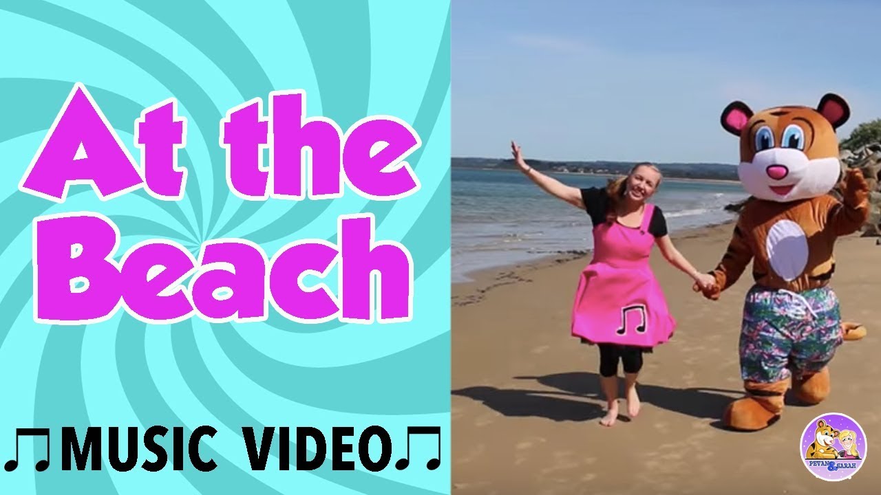 At The Beach | Summer Movement Song for Kids | Pevan & Sarah