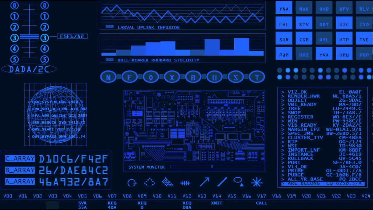 RETRO SCIFI BLUE