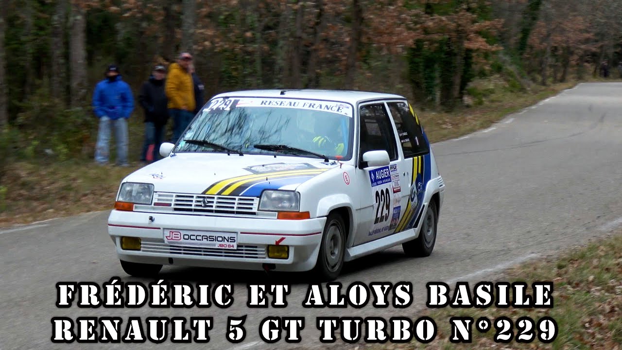Rallye de Vaison la Romaine 2024 - Renault 5 GT Turbo N°229 - Frédéric et Aloys BASILE