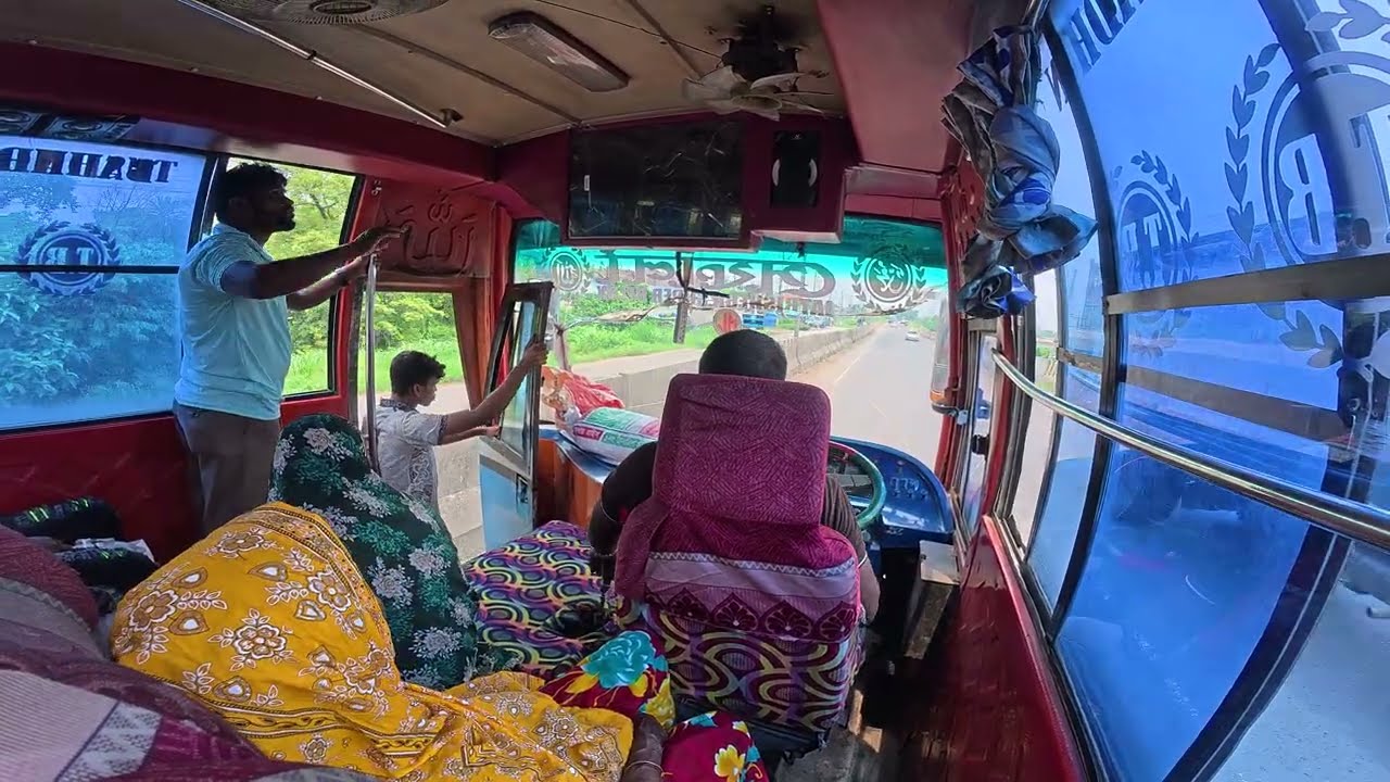 Chaotic Crowded Overloaded Local Bus Journey in Bangladesh