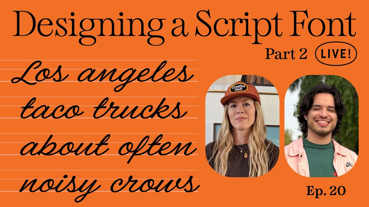 Live Type Design w/ Hoodzpah: Ep 20 - Script Fonts