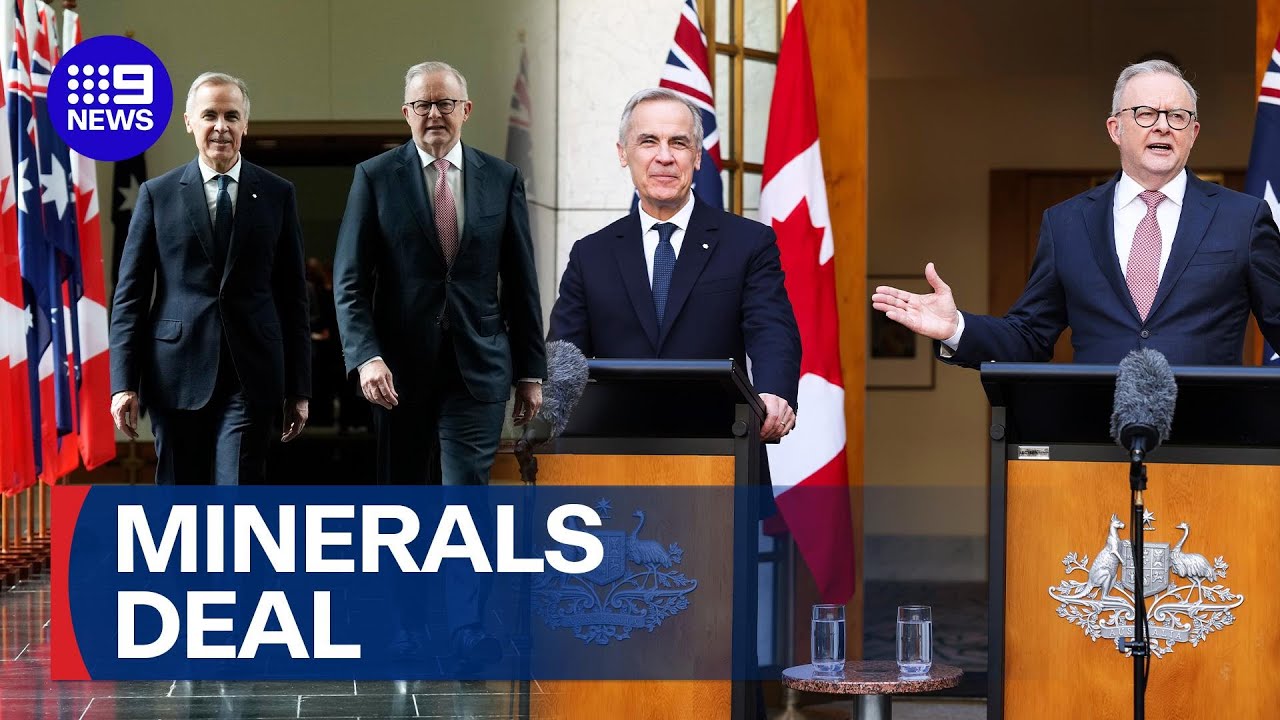 Australia signs historic minerals deal with Canada | 9 News Australia