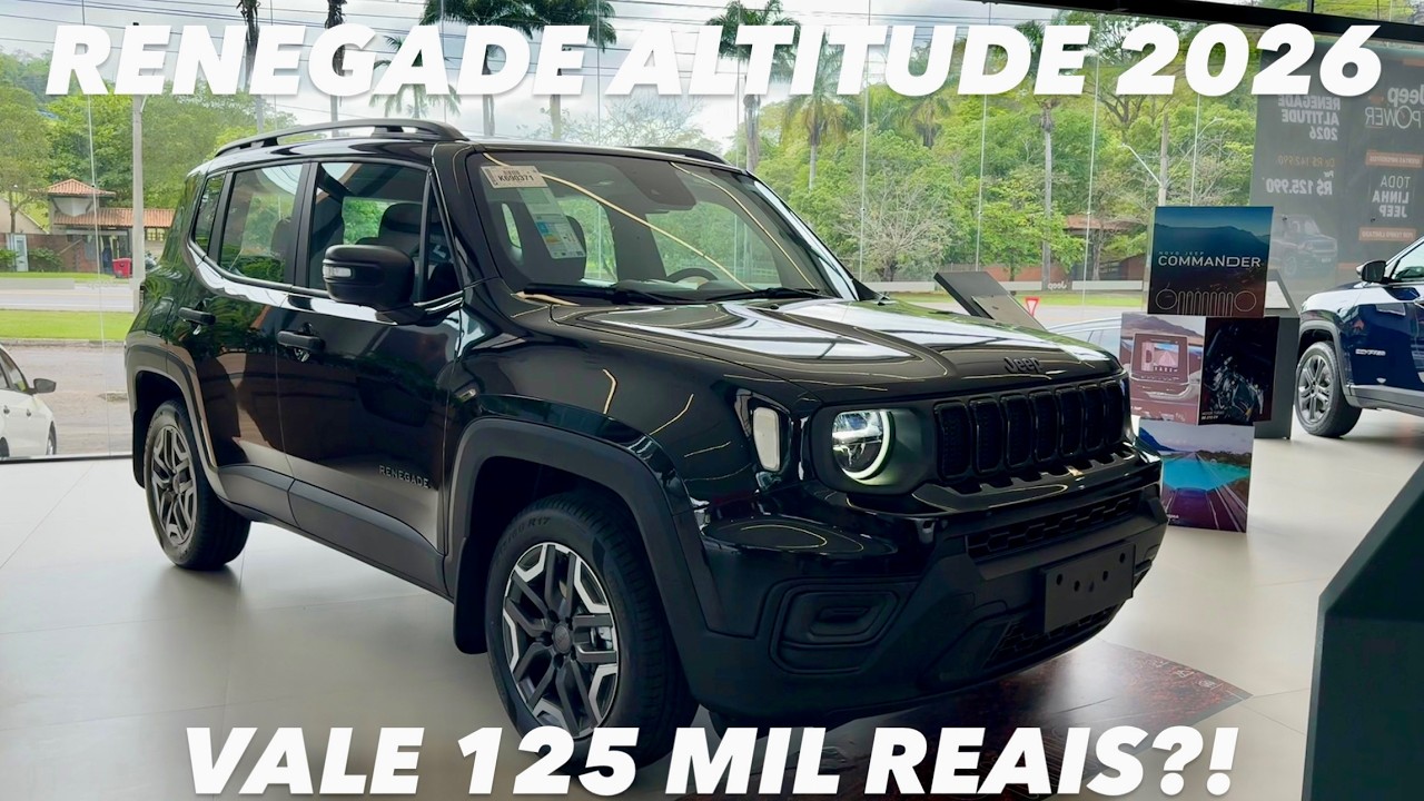 AVALIAÇÃO JEEP RENEGADE ALTITUDE 2026 - VALE 125 MIL REAIS?! 